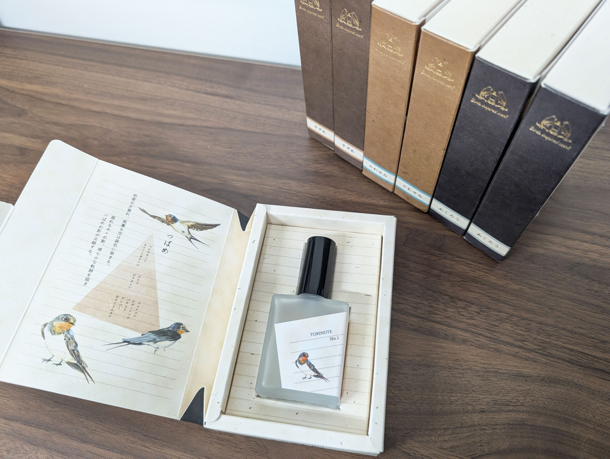 香りが綴る鳥図鑑、鳥ノート - 古都の香【コトノカ】